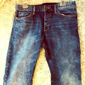 Dark Blue Denim low waist Jeans